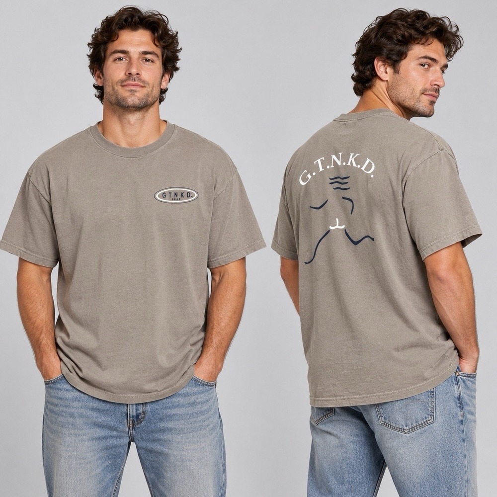 Vintage Hanes Beefy T Shirt XL Mens Brown GTNKD Gear Sportswear Made USA Fabric